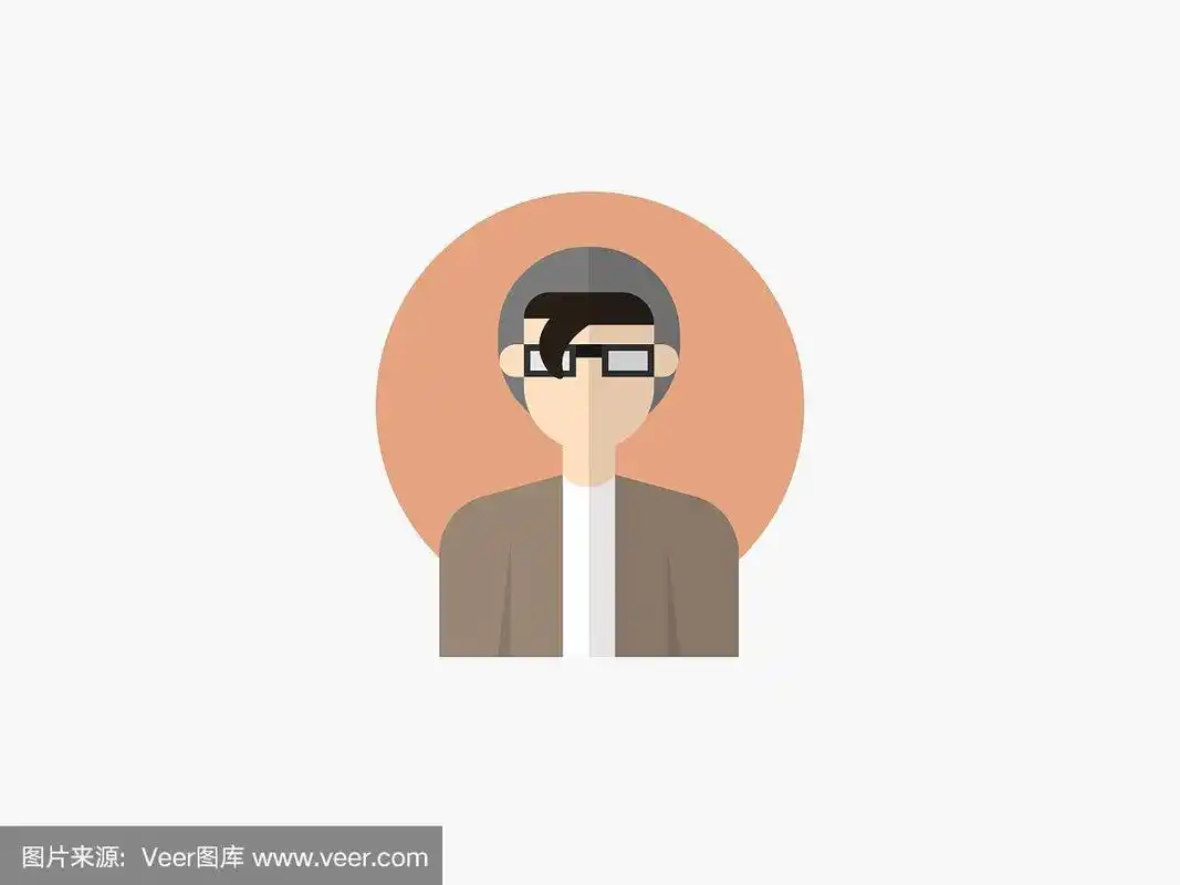 艺术家设计师卡通形象平面设计图标