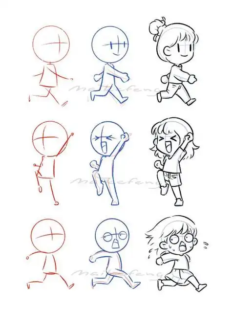 q版人物简笔画教程