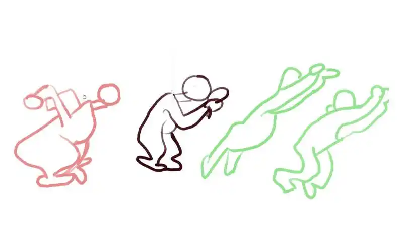 立定跳远逐帧动画练习