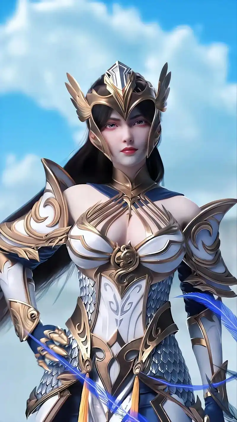 高清壁纸 #国漫女神 #送你一张壁纸 女战神 - 抖音