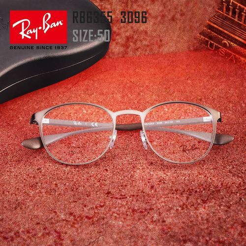 rayban雷朋光学镜架男女金属复古圆框小脸型简约近视眼镜框rx6355