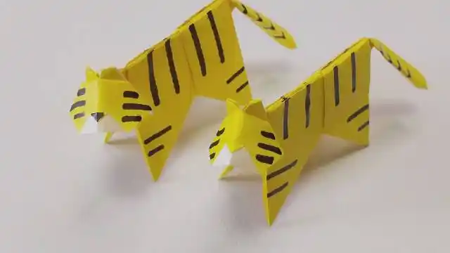 「手工折纸」一只可爱的"小老虎"