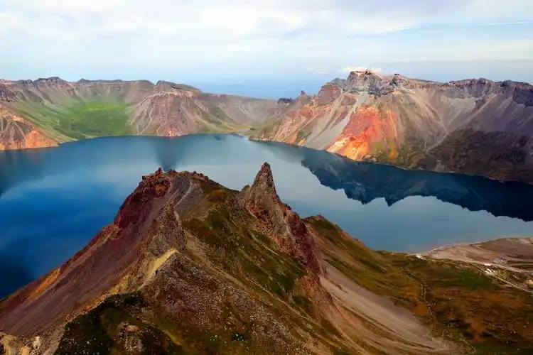 朝鲜-长白山-天池-鲤明水瀑布