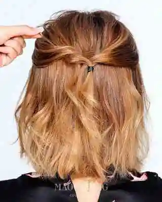 短发怎样扎头发好看又简单短发扎头发简单又好看步骤图片