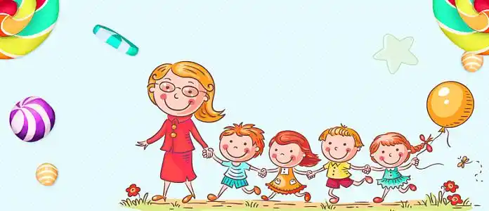 幼儿园卡通宣传教育banner