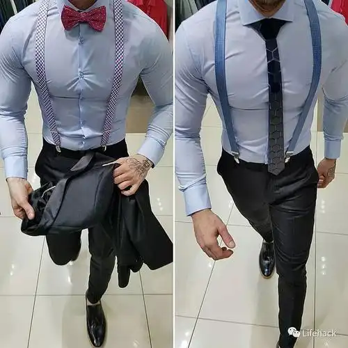 来看看肌肉男胸肌撑爆衬衫的快感吧