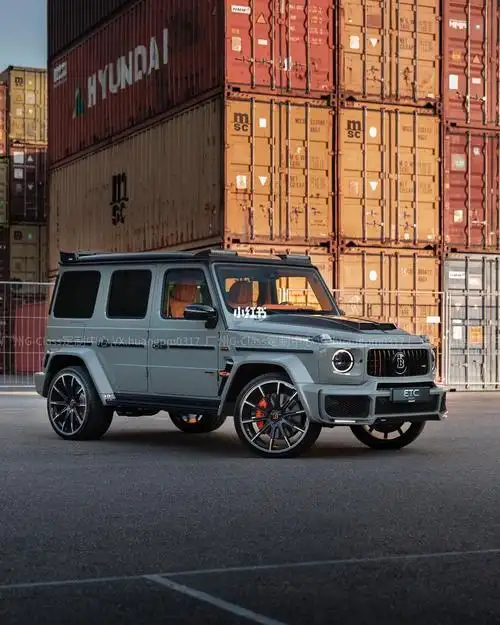 奔驰g500改巴博斯g800内饰定制爱马仕橙