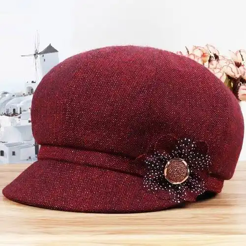 24包邮老年人帽子女奶奶老人秋冬老太太加绒保暖婆婆毛