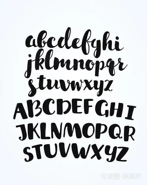 艺术一手拉金色字体.所有的字母都被漆成黄金的质地.斜体, 粗体.