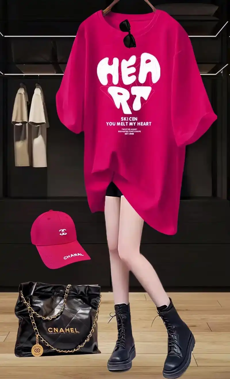 啊啊,这件火龙果红短袖简直太洋气了吧!