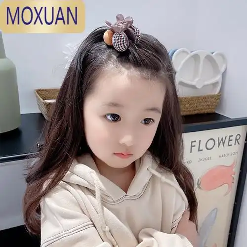 moxuan韩国儿童樱桃小抓夹高马尾固定器抓夹女童可爱刘海发饰发夹头饰