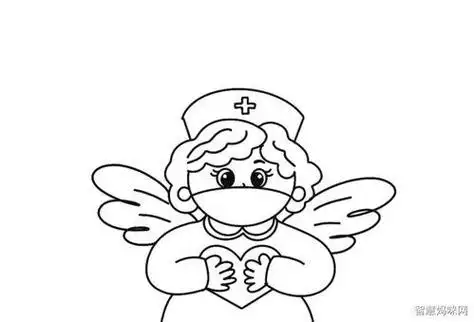 戴口罩致敬白衣天使李点点简笔画穿着防护服的医生在我们看来你们都一