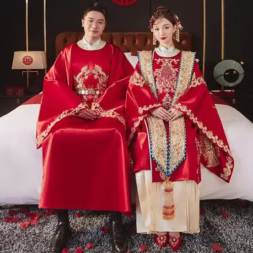 0成交0件相似秀禾服新娘敬酒服2021年新款情侣套装结婚礼服中式婚礼秀