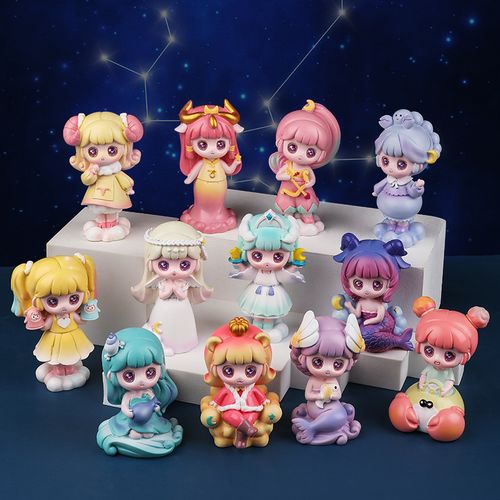 十二星座奇缘盲盒摆件手办公仔创意可爱娃娃玩偶送女孩情人节礼物已售