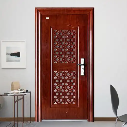 防盗新多通风防盗门门门中门透气单门进户门入户机械防盗门