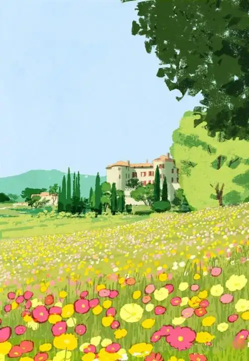 雨过天晴,让人心情愉悦的治愈系插画