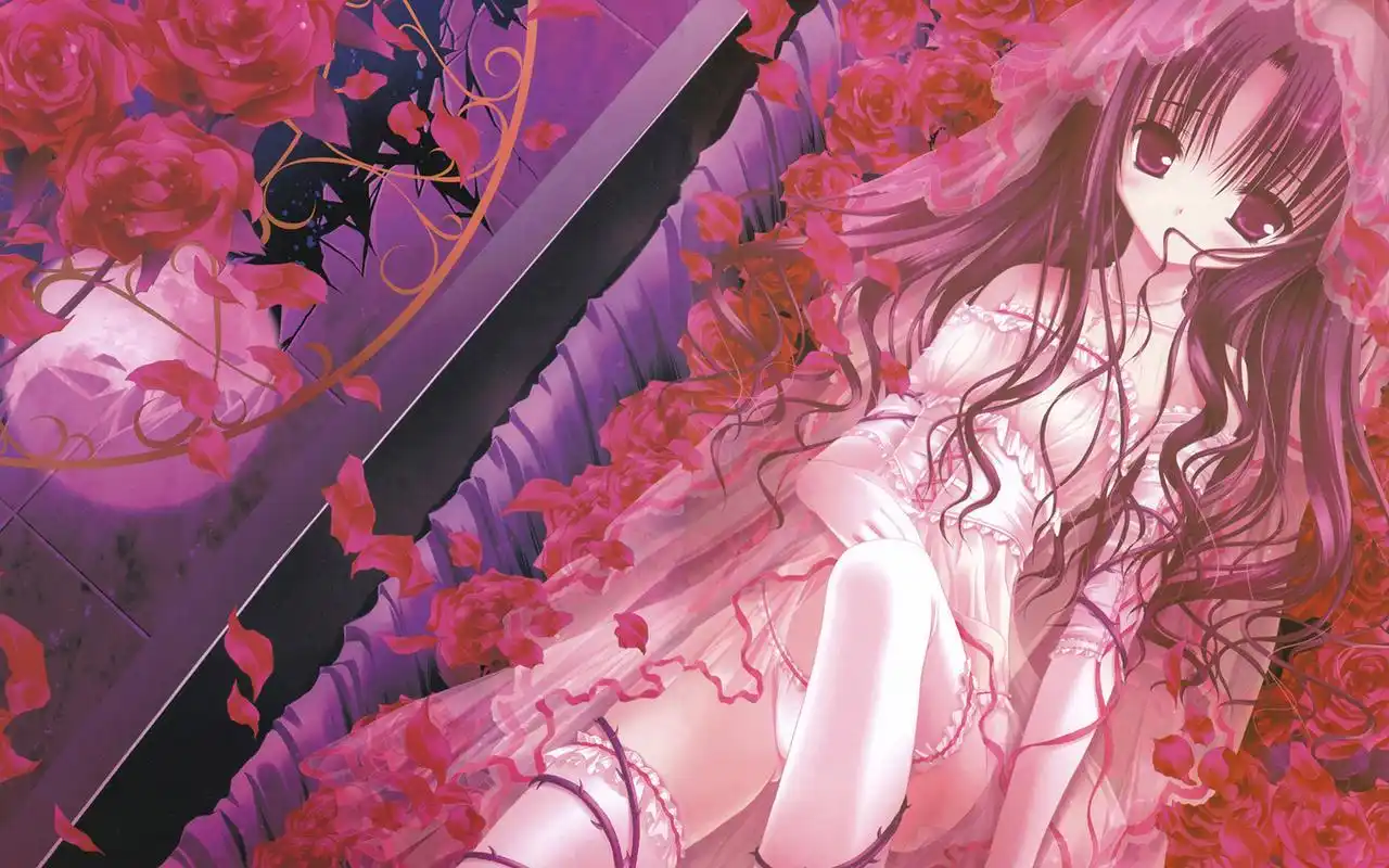 小清新唯美意境手绘卡通软妹子高清桌面壁纸下载(3)