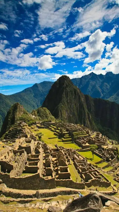 秘鲁马丘比丘,保存完好的前哥伦布时期印加遗迹,也是世界新七大奇迹之