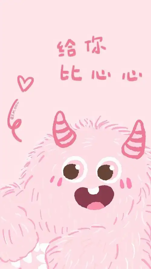 壁纸|我也有小怪兽抱抱了 超级可爱哟～可爱壁纸