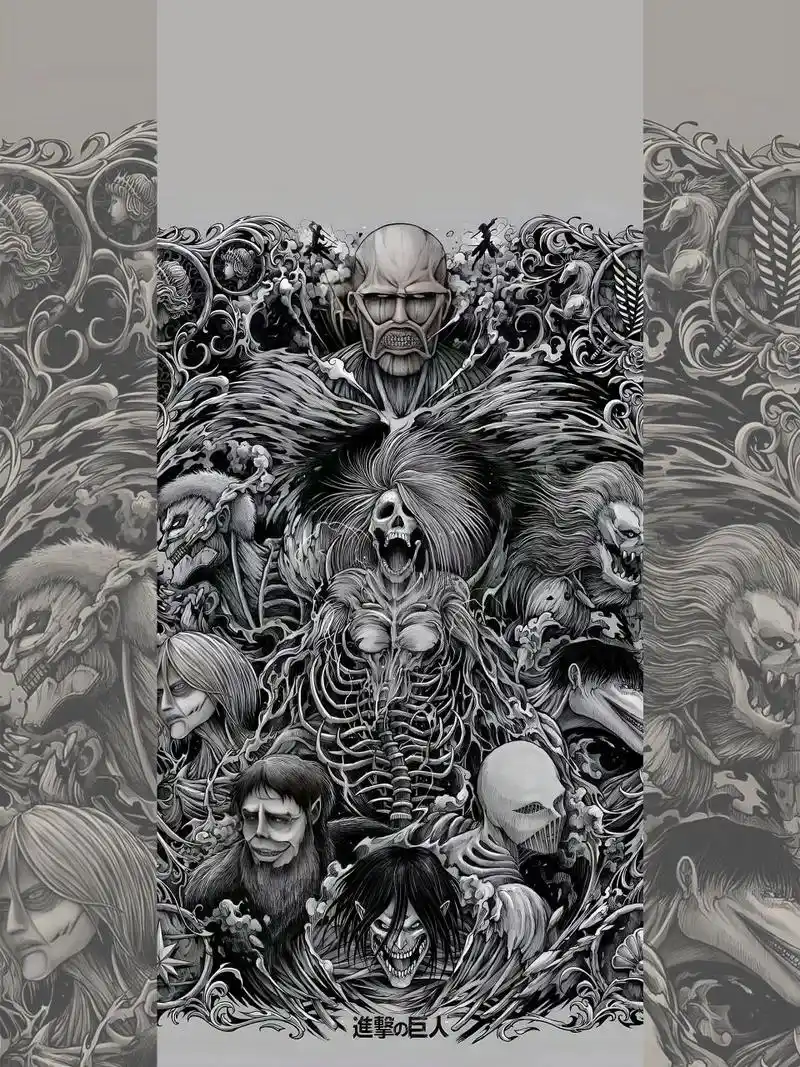 进击的巨人高清壁纸! 燃!九大巨人!