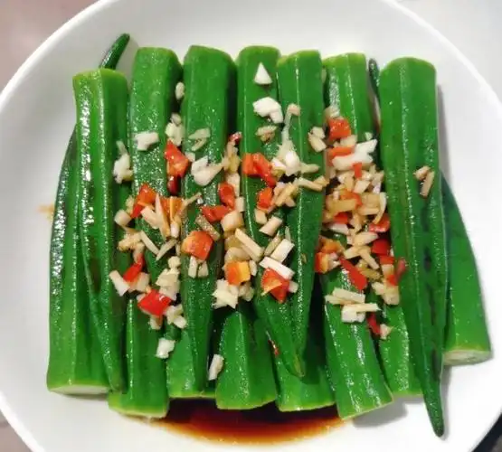 凉拌秋葵的做法_菜谱大杂烩