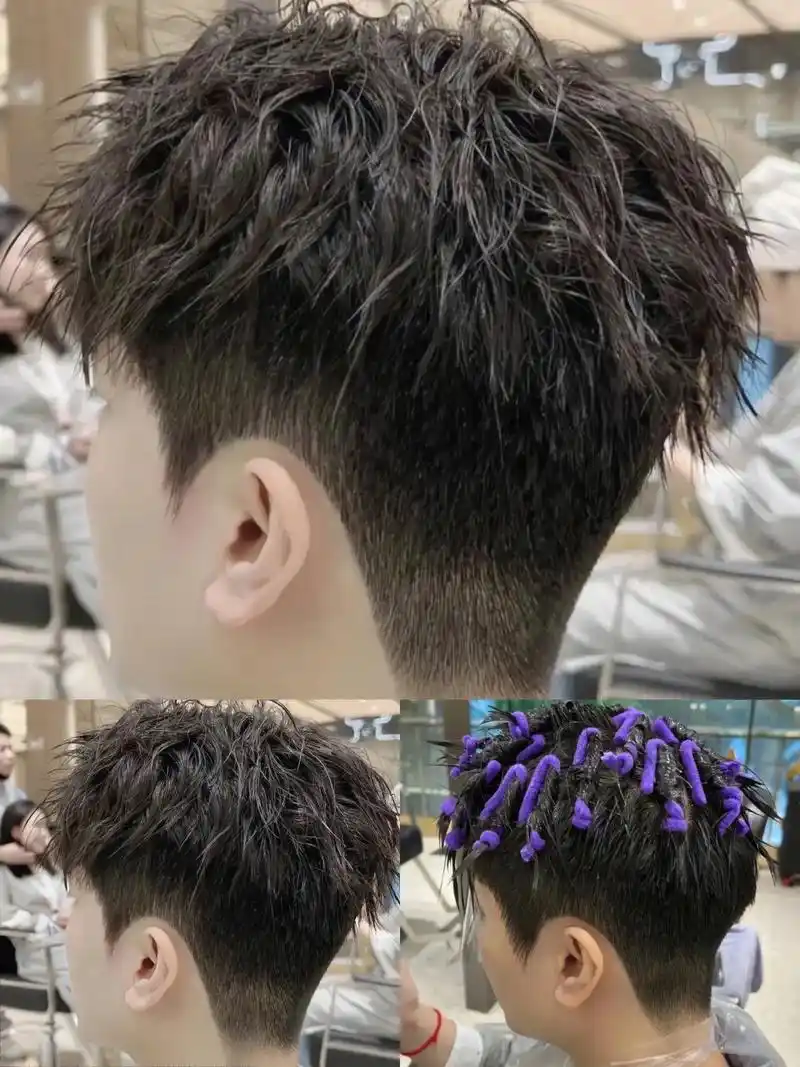 烟花摩根烫显发量显脸小.#同城美发店推荐 #附近哪里做头发好 - 抖音