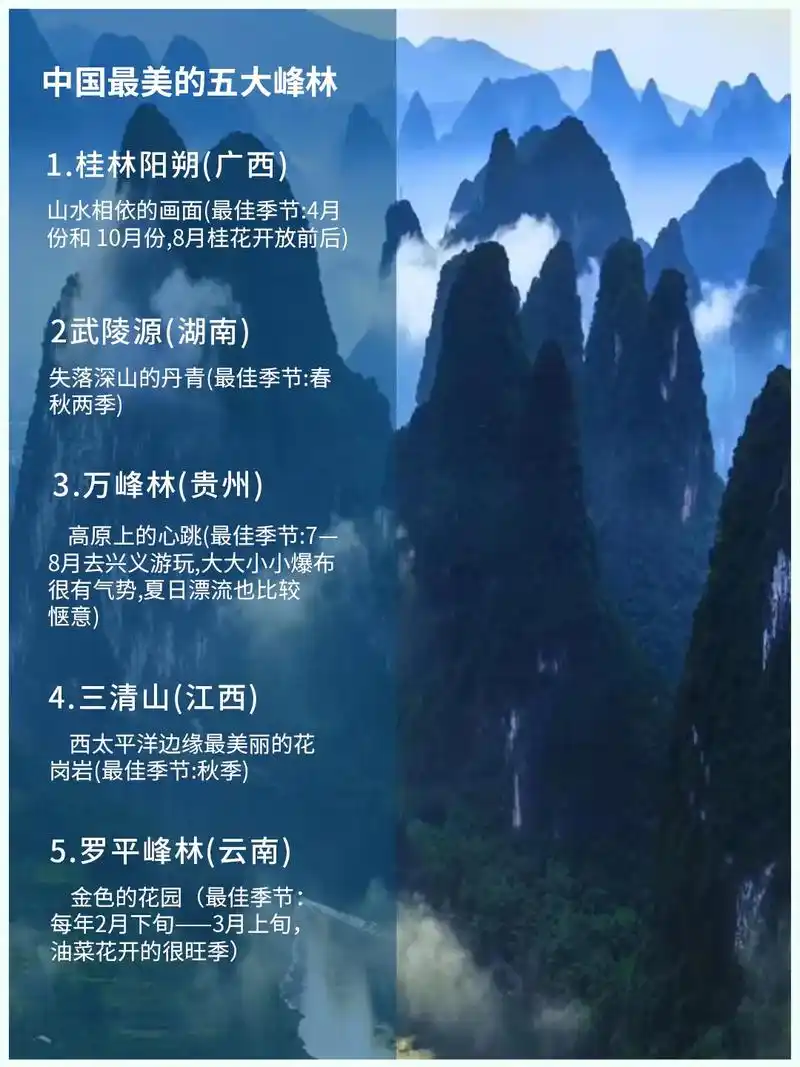 中国必去的最美景点98看看你去过哪些?