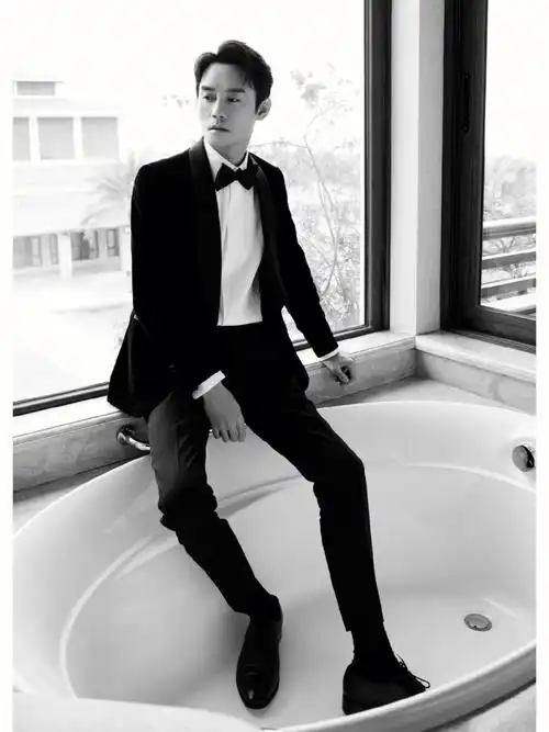 王凯西装皮鞋黑袜