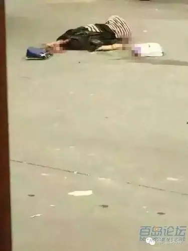 珠海十四村一女子路口被撞身亡脑浆满地当场死亡