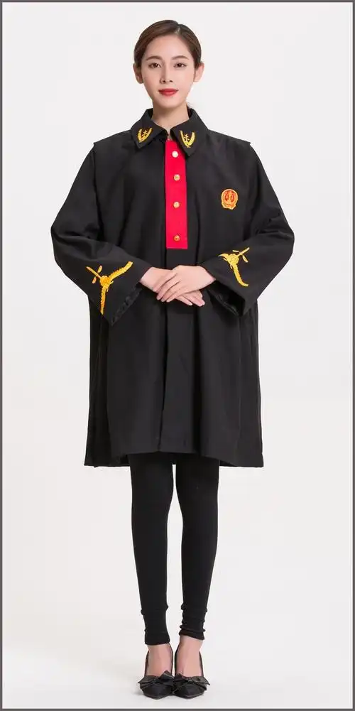 法官袍包邮模拟法庭服装统一标准新款男女款法官袍律师袍法官制服