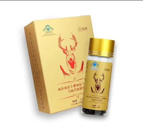 淫羊藿软胶囊 男性保健食品口服 马鹿茸软胶囊西洋参枸杞提取物