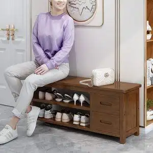 坐凳鞋柜图片