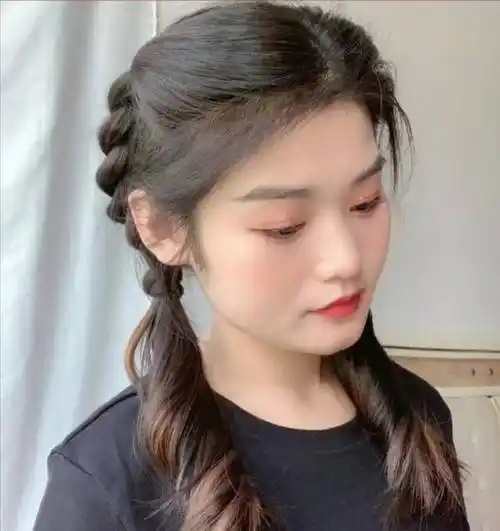 学会这几种编发,青春洋溢又独特!_马尾_发型_头发