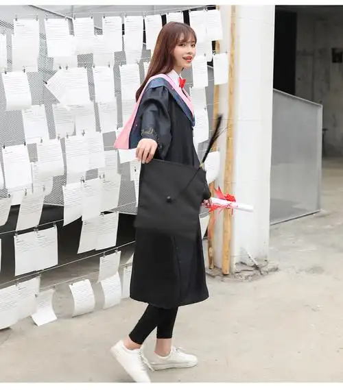 医学博士学位服学士服大学生男女毕业礼服学院风班服硕士披肩文科成人