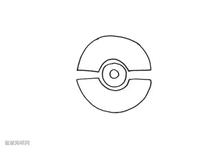 神奇宝贝球简笔画