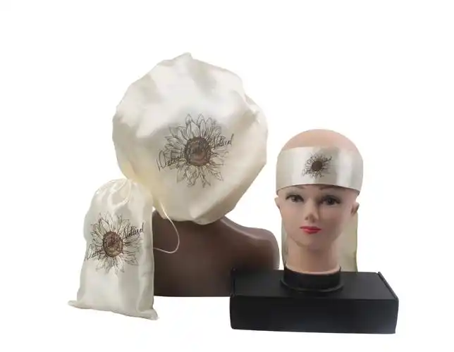 定制logo浴帽睡帽假发帽现货假发包装套装发带头巾速卖通热卖