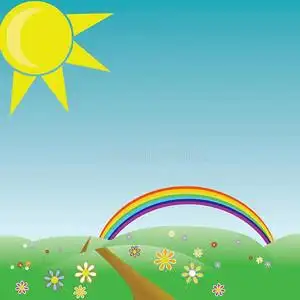 夏天风景矢量图台历模板快乐青蛙卡通插画绘画风景矢量图海洋动物风景