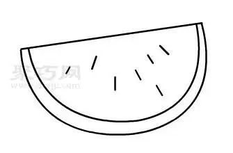 怎么画西瓜西瓜简笔画画法