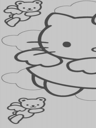 宝宝空白画卡通填色