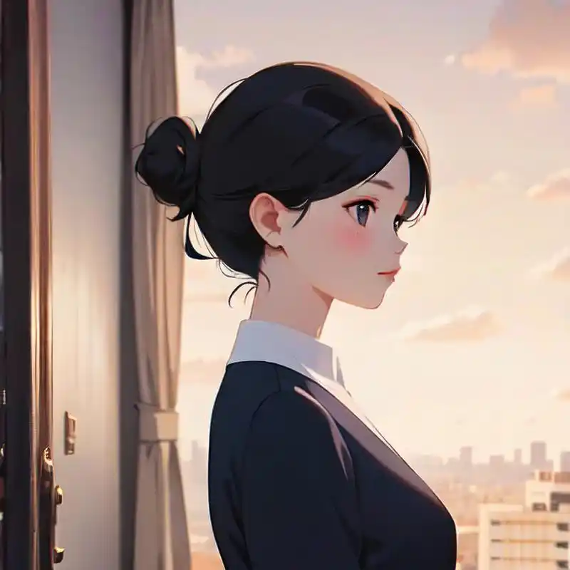 96丸子头女生唯美侧面头像94 探索丸子头女生的唯美与魅力,从侧面