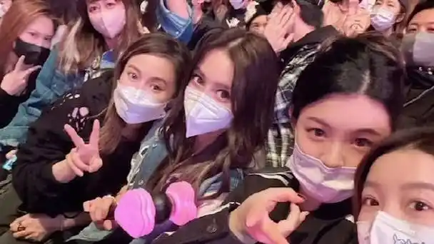angelababy去看了blackpink演唱会