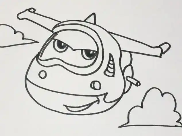 简笔画卡通人物乐迪