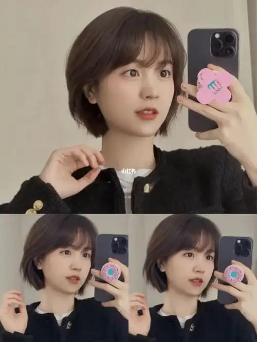 韩式女生甜美短发适合夏天减龄显脸小