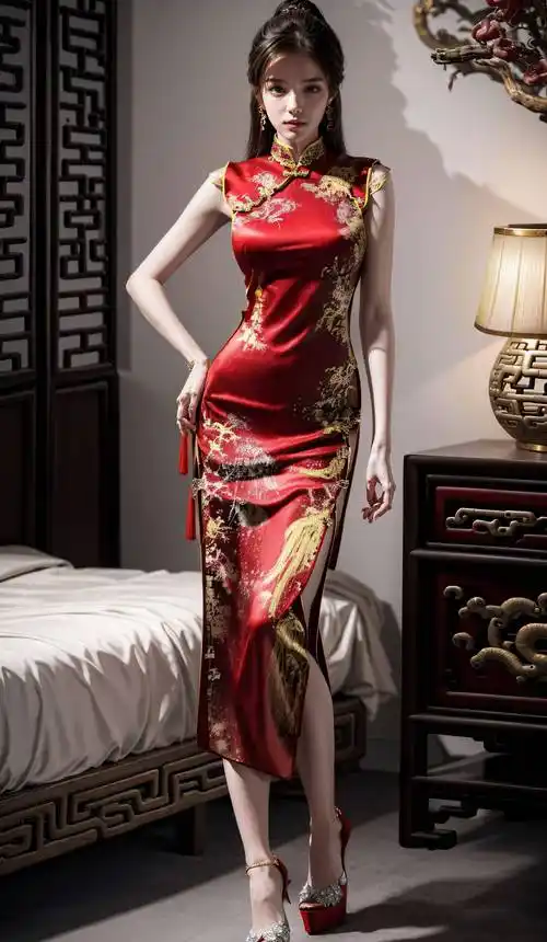 (无高清水印)全身红旗袍(共37张)_模型_图片_xxmix