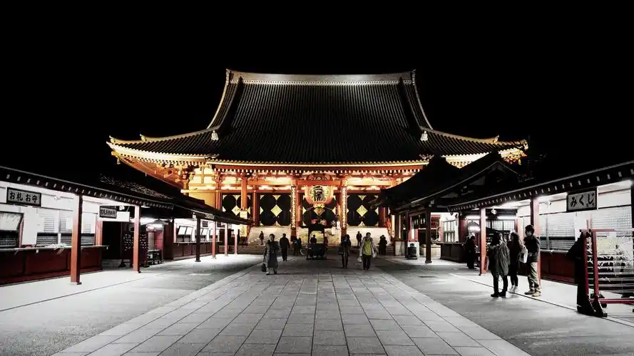 日本东京浅草寺唯美风光,名胜古迹-回车桌面