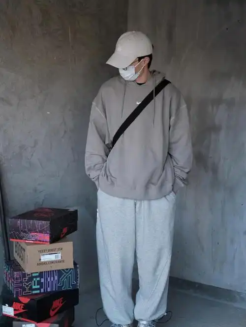 176cm60kg男生基础款卫衣穿搭