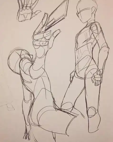 线稿速写|简单好画的新手入门系列经典动漫人物角色速写想画好动漫