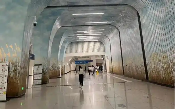 武汉徐家棚地铁站内景.湖北省自然资源厅供图