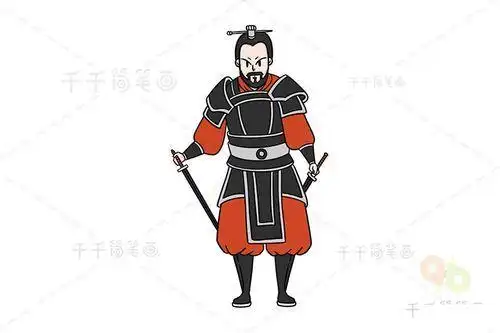 古代的卫士简笔画 简笔画图片大全-蒲城教育文学网