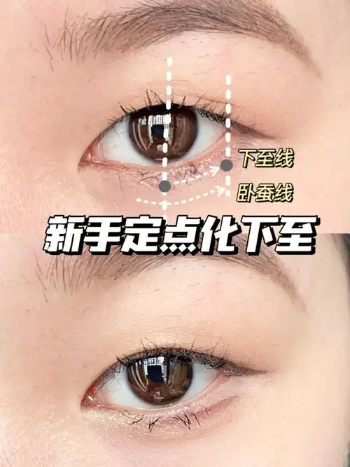 三步上手新手化眼睑下至和卧蚕试试定点法